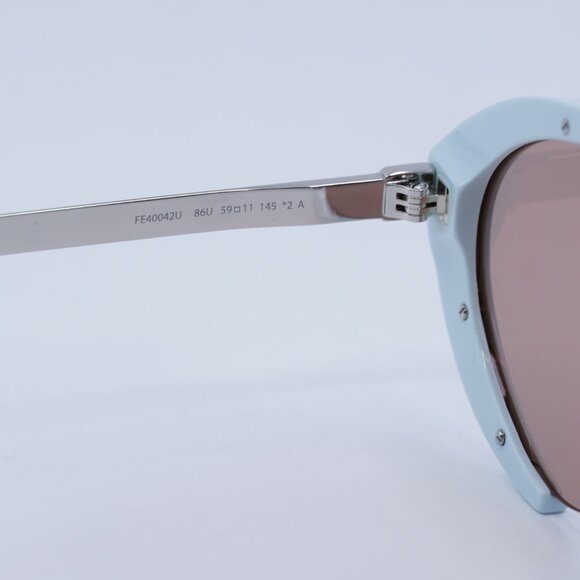 🕶️ New Fendi FE40042U 86U Sunglasses - Azure/Silver Frame - Picture 6 of 9
